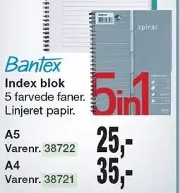 Harald Nyborg Bantex Index blok tilbud