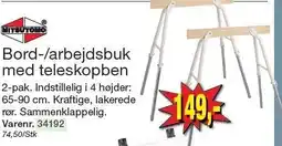 Harald Nyborg Bord-/arbejdsbuk med teleskopben tilbud