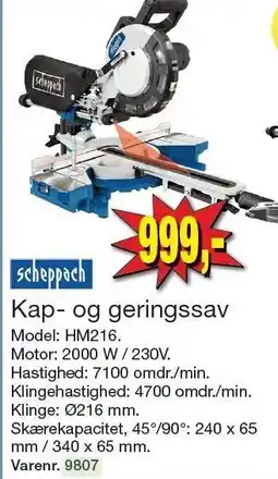 Harald Nyborg Kap- og geringssav tilbud