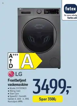 Føtex Frontbetjent vaskemaskine tilbud