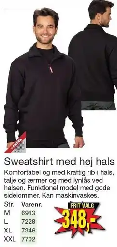 Harald Nyborg Sweatshirt med høj hals tilbud