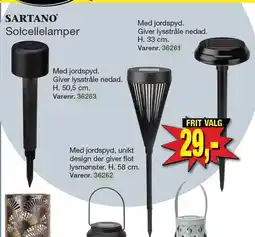 Harald Nyborg SARTANO Solcellelamper tilbud