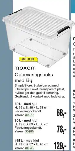 Harald Nyborg Moxom Opbevaringsboks med låg tilbud