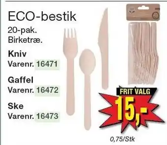 Harald Nyborg ECO-bestik tilbud