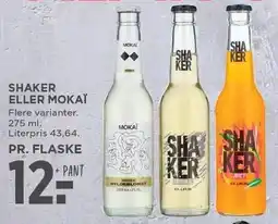 MENY SHAKER ELLER MOKAÏ tilbud