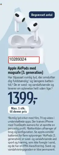 Føtex Apple AirPods med magsafe (3. generation] tilbud
