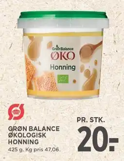 MENY GRØN BALANCE ØKOLOGISK HONNING tilbud