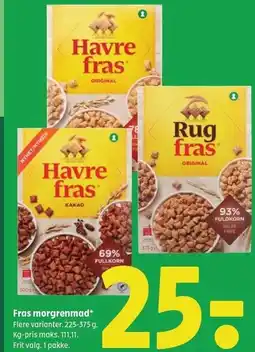 Coop 365 Fras morgenmad tilbud