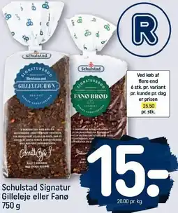 REMA 1000 Schulstad Signatur Gilleleje eller Fanø tilbud