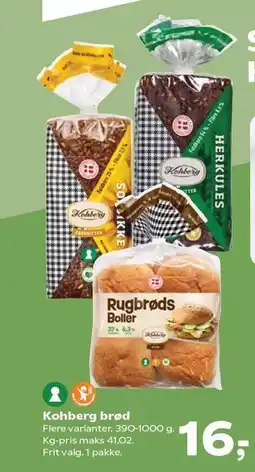 SuperBrugsen Kohberg brød tilbud