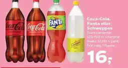 SuperBrugsen Coca-Cola Fanta eller Schweppes tilbud