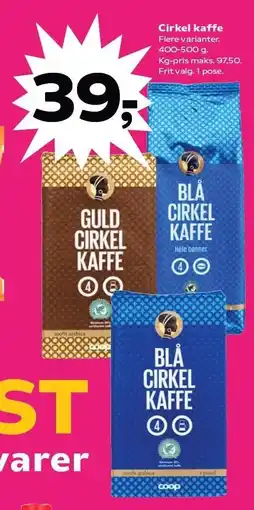 SuperBrugsen Cirkel kaffe tilbud