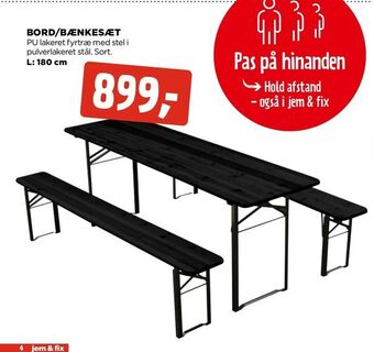 jem & fix Bord/bænkesæt tilbud