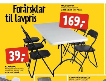 jem & fix Klapstol tilbud