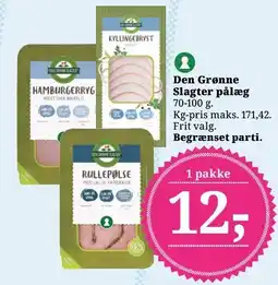 Dagli'Brugsen Den Grønne Slagter pålæg tilbud