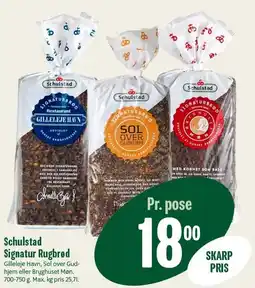 Min Købmand Schulstad Signatur Rugbrød tilbud