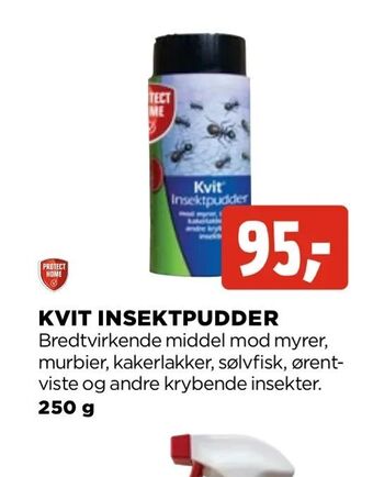 jem & fix Kvit insektpudder tilbud