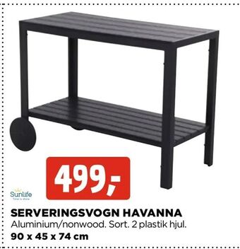 Serveringsvogn havanna
