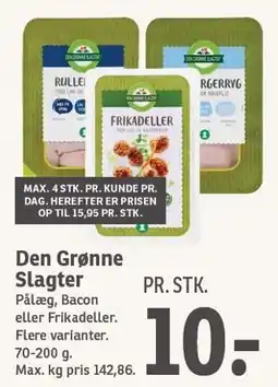 SPAR Den Grønne Slagter tilbud