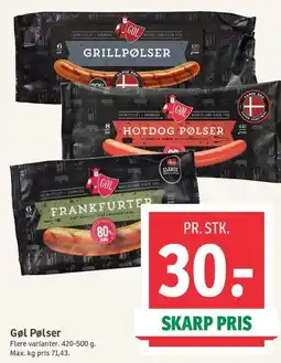SPAR Gøl Pølser tilbud