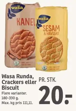 SPAR Wasa Runda, Crackers eller Biscuit tilbud