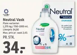 SPAR Neutral Vask tilbud