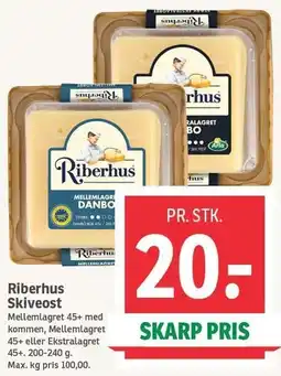 SPAR Riberhus Skiveost tilbud