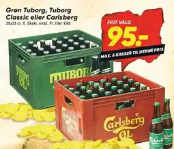 Bilka Grøn Tuborg, Tuborg Classic eller Carlsberg tilbud