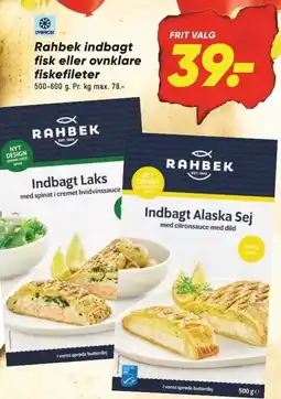 Bilka Rahbek indbagt fisk eller ovnklare fiskefileter tilbud