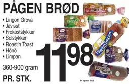 ABC Lavpris PÅGEN BRØD tilbud