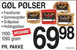 ABC Lavpris GØL PØLSER tilbud