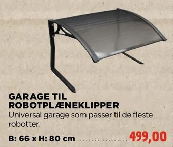 jem & fix Garage til robotplæneklipper tilbud