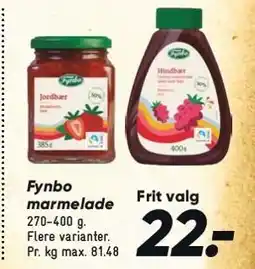 Bilka Fynbo marmelade tilbud