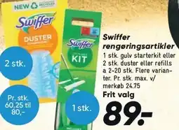 Swiffer rengøringsartikler