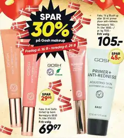 Bilka SPAR 30% på Gosh makeup tilbud