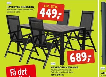 jem & fix Havebord havanna tilbud