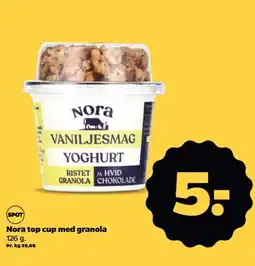 Netto Nora top cup med granola 126 g. tilbud