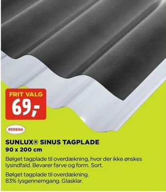 jem & fix Sunlux® sinus tagplade tilbud