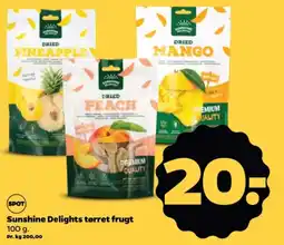 Netto Sunshine Delights tørret frugt tilbud
