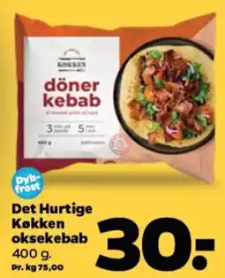 Netto Det Hurtige Køkken oksekebab tilbud