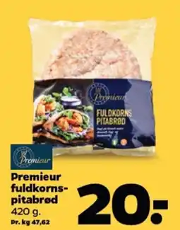 Netto Premieur fuldkorns- pitabrød tilbud