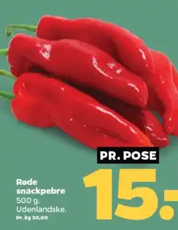 Netto Rode snackpebre tilbud
