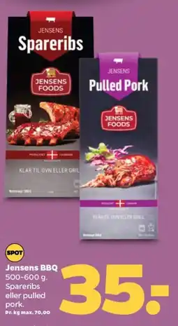 Netto Jensens BBQ 500-600 g. Spareribs tilbud