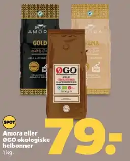 Netto Amora eller ØGO økologiske helbønner tilbud