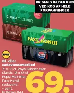 Netto Øl- eller sodavandsmarked tilbud