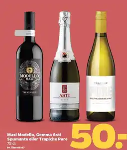 Netto Masi Modello, Gemma Asti Spumante eller Trapiche Pure tilbud