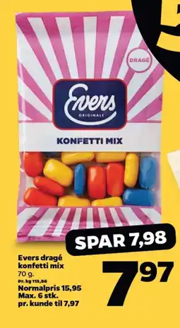 Netto Evers dragé konfetti mix tilbud