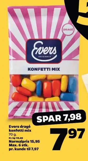 Netto Evers dragé konfetti mix tilbud