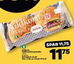Netto Kohberg fuldkornsburgerboller tilbud