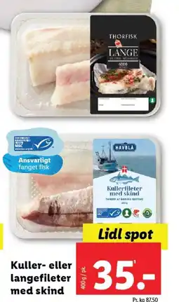 Lidl Kuller- eller langefileter med skind tilbud